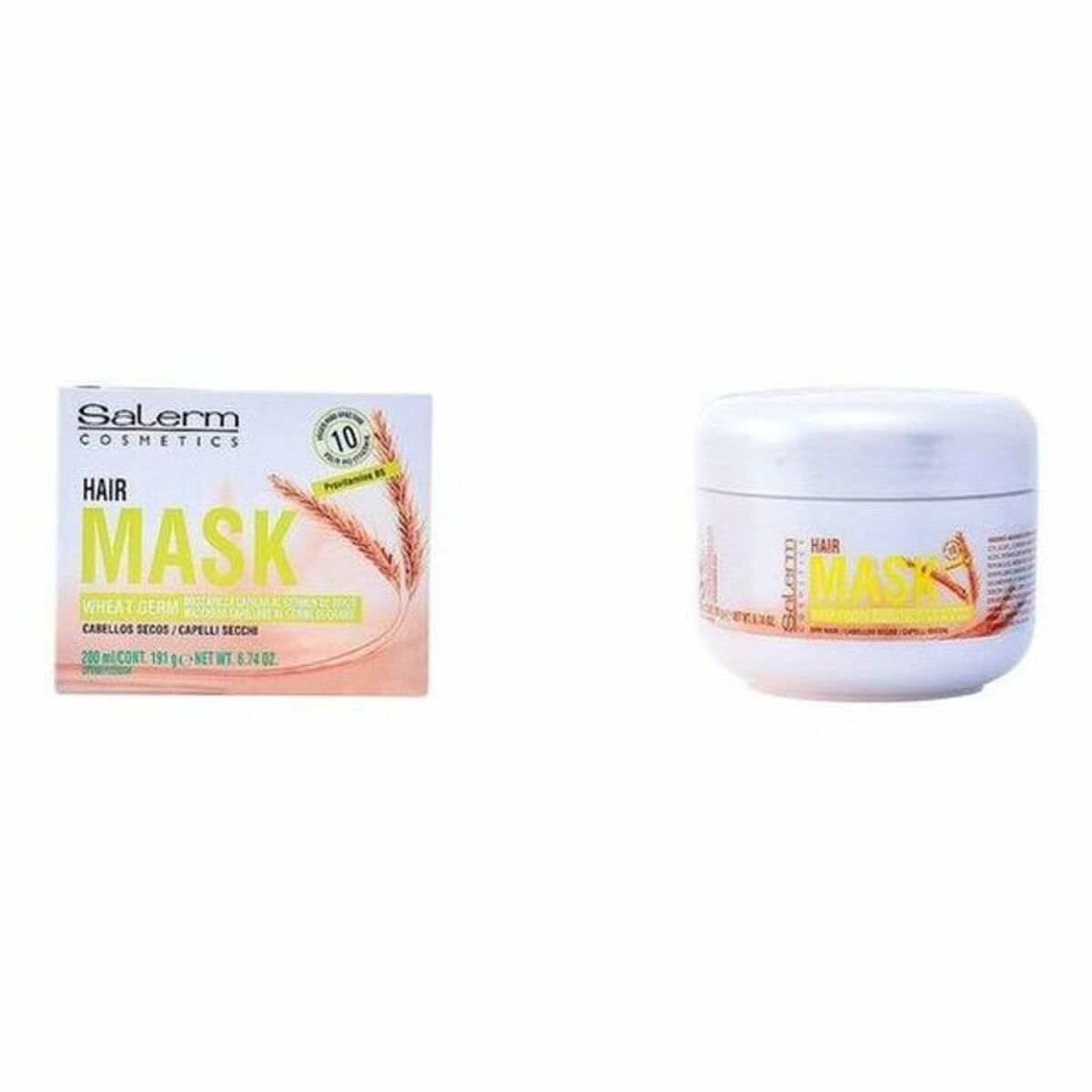 Hårmaske Salerm Wheat Germ 1 L hårmaske emballage