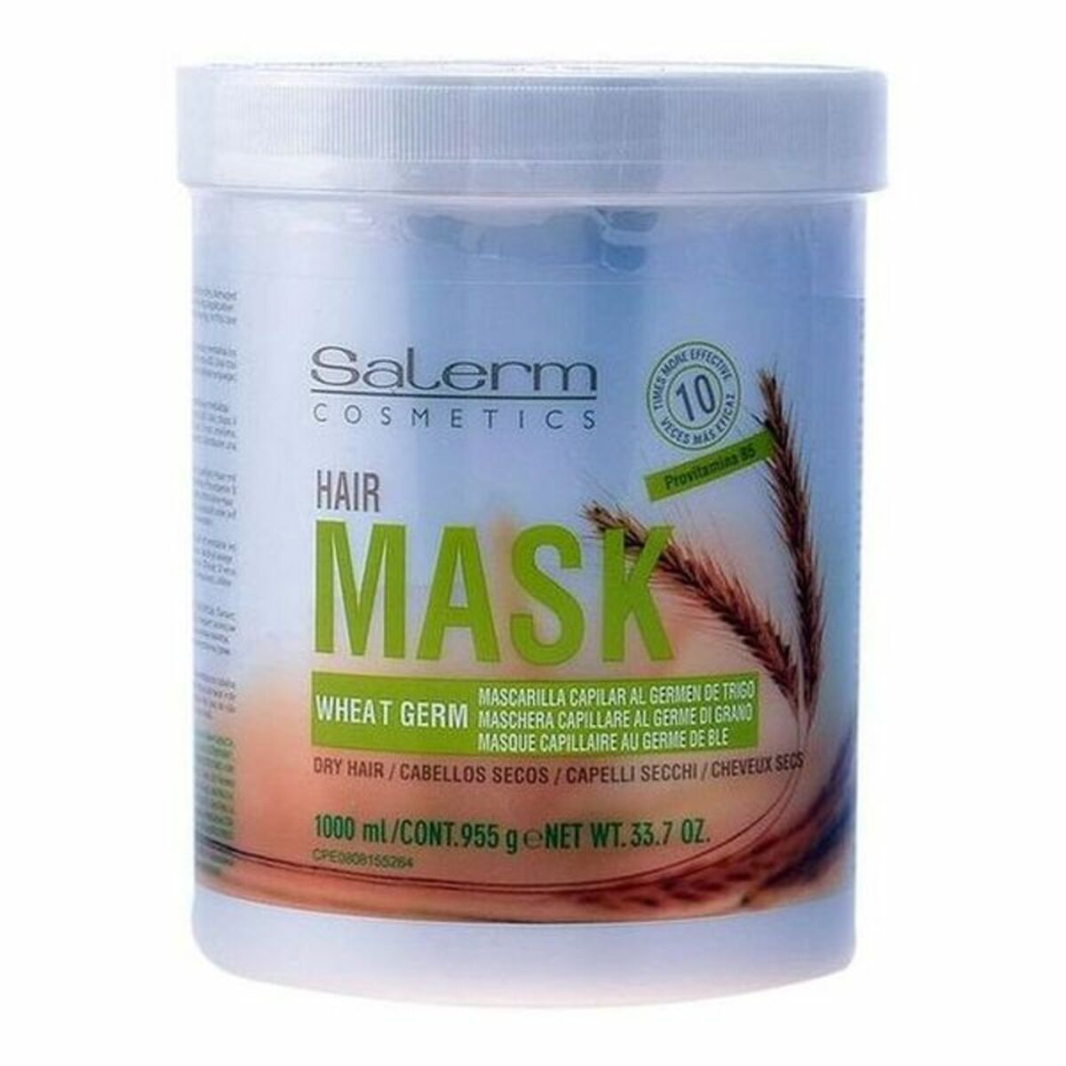 Hårmaske Salerm Wheat Germ 1 L hårmaske emballage