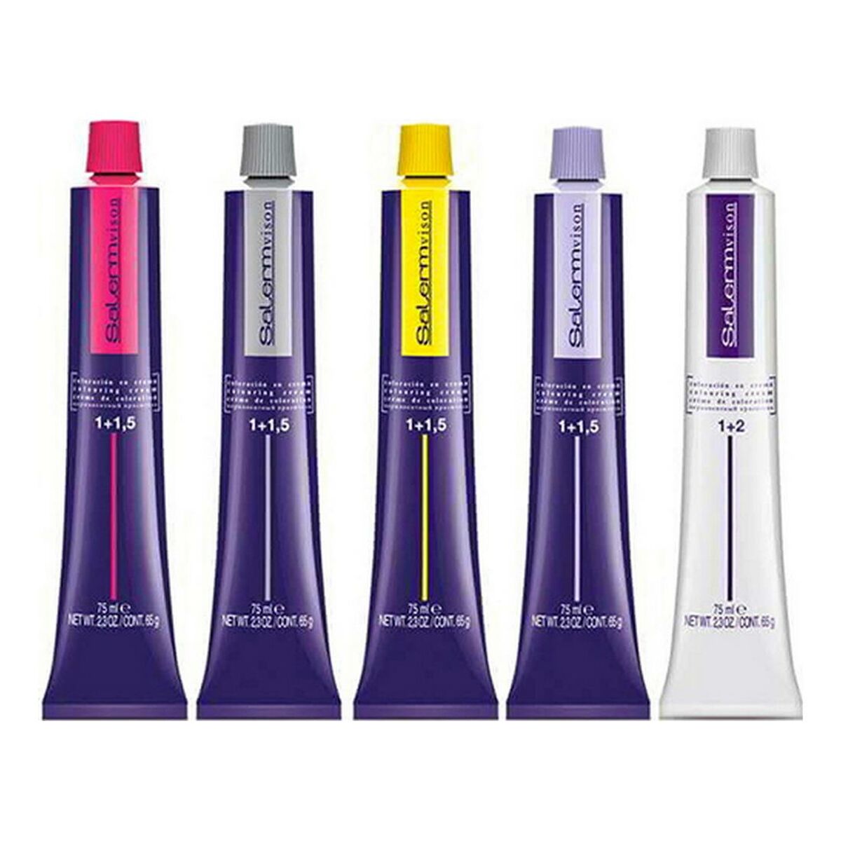 Permanent farvestof Salermvison Salerm Salermvison Fc9 (75 ml) produktemballage