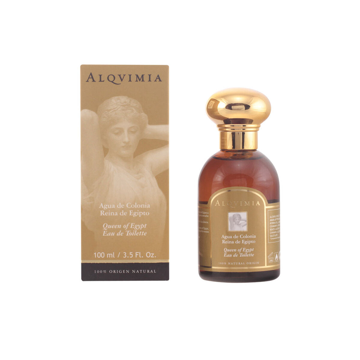 Dameparfume Alqvimia Queen Of Egypt 100 ml til Dame-produktemballage