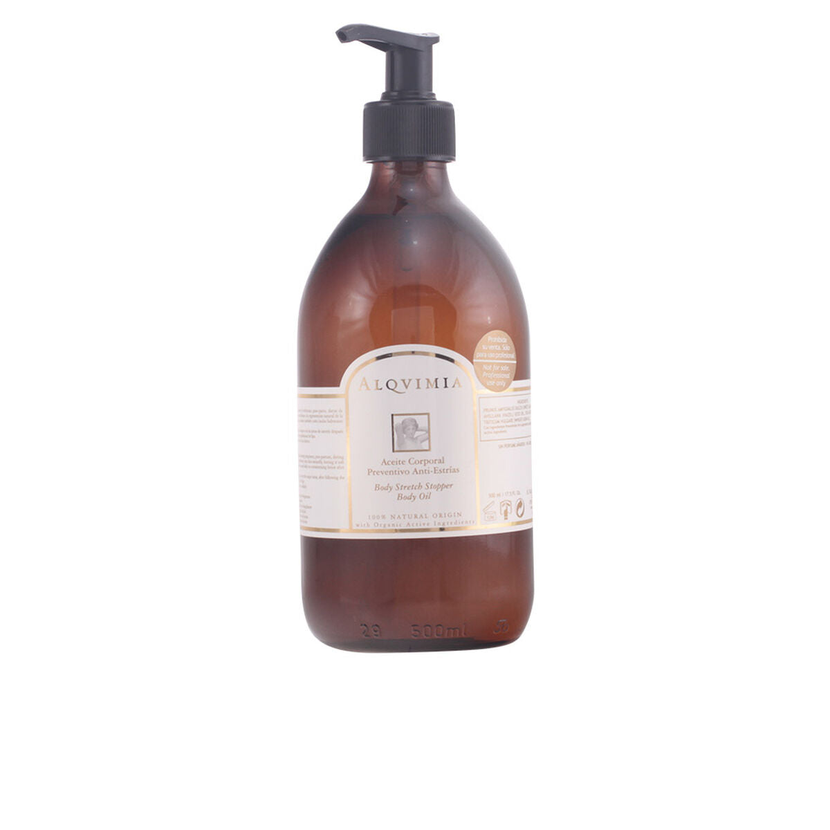 Anti-Stretch Mark Oil Body Oil Alqvimia produktemballage