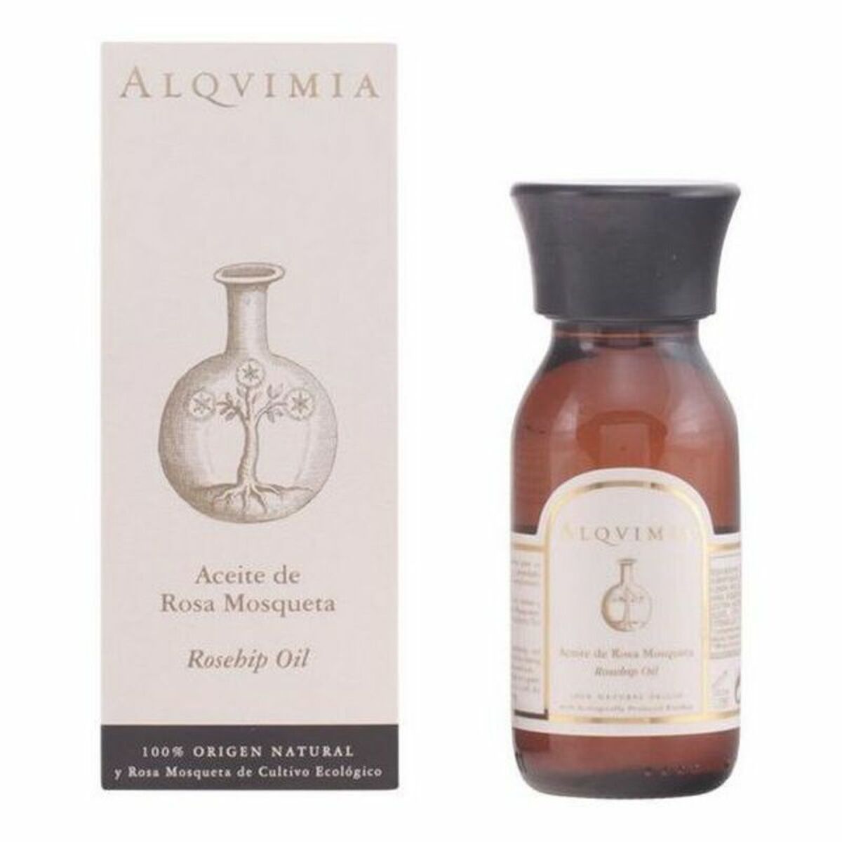 Ansigtsolie Alqvimia produktemballage