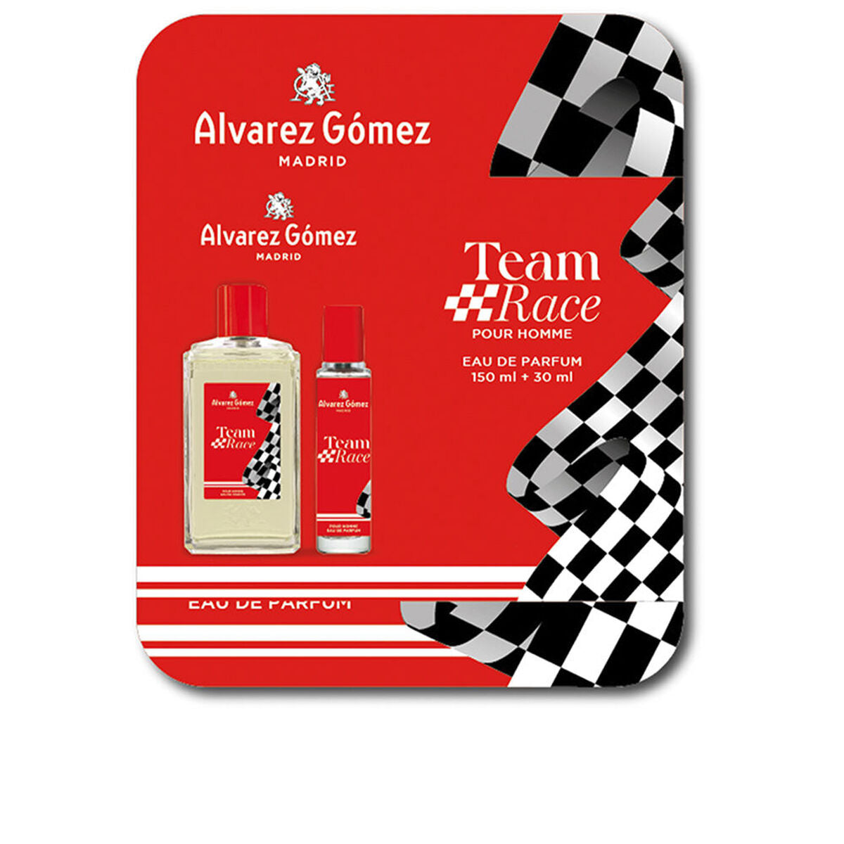 Herreparfumesæt Alvarez Gomez TEAM RACE 2 stykker til mænd produktemballage