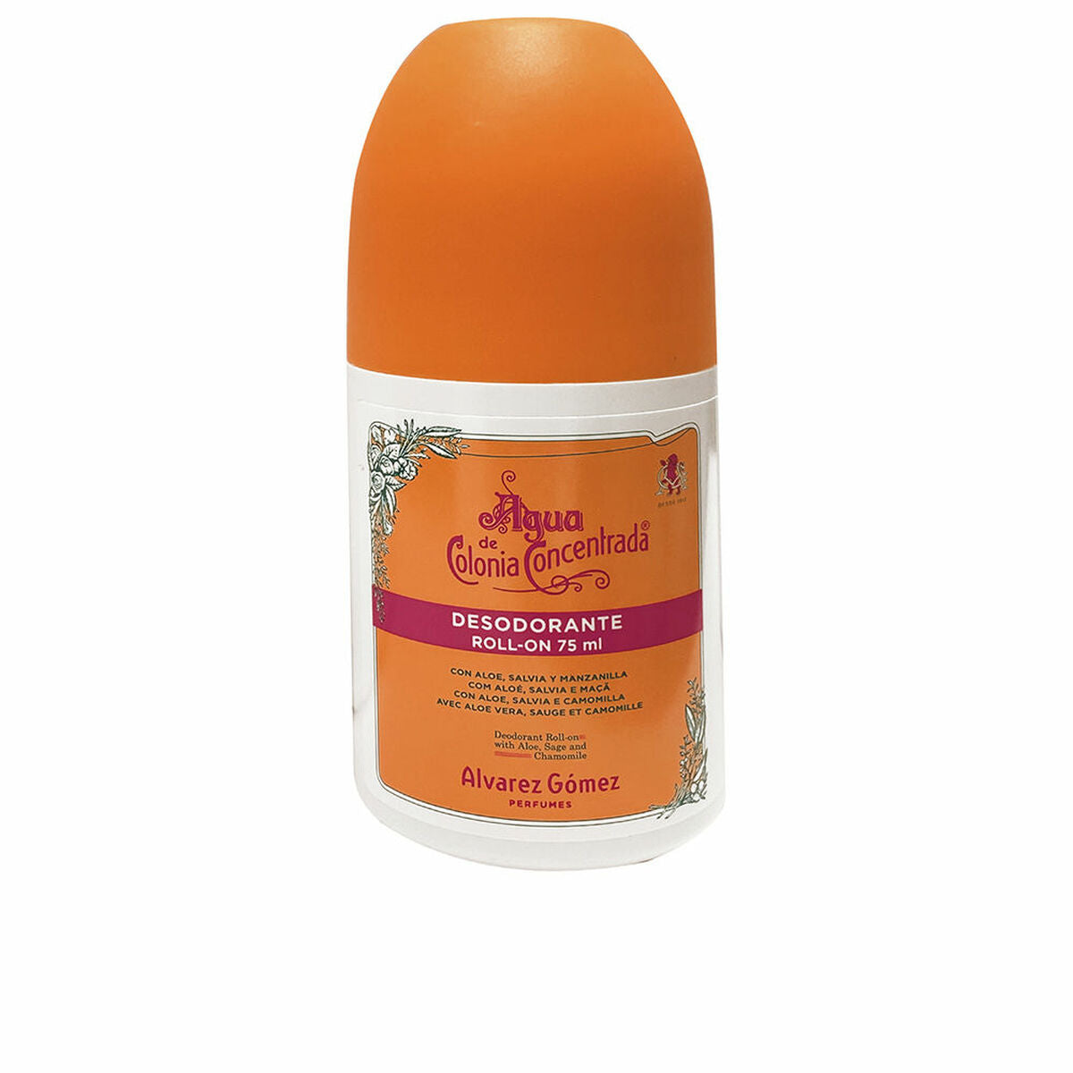 Roll-On Deodorant Alvarez Gomez Agua de Colonia Concentrada Eau d'Orange 75 ml produktemballage