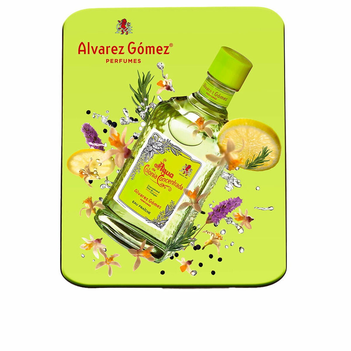Unisex parfumesæt Alvarez Gomez Agua de Colonia Concentrada Eau Fraîche 2 stykkers produktemballage