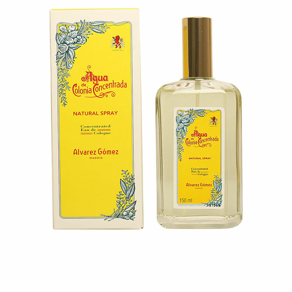 Unisex parfume Alvarez Gomez AGUA DE COLONIA EDC EDT 150 ml flaske