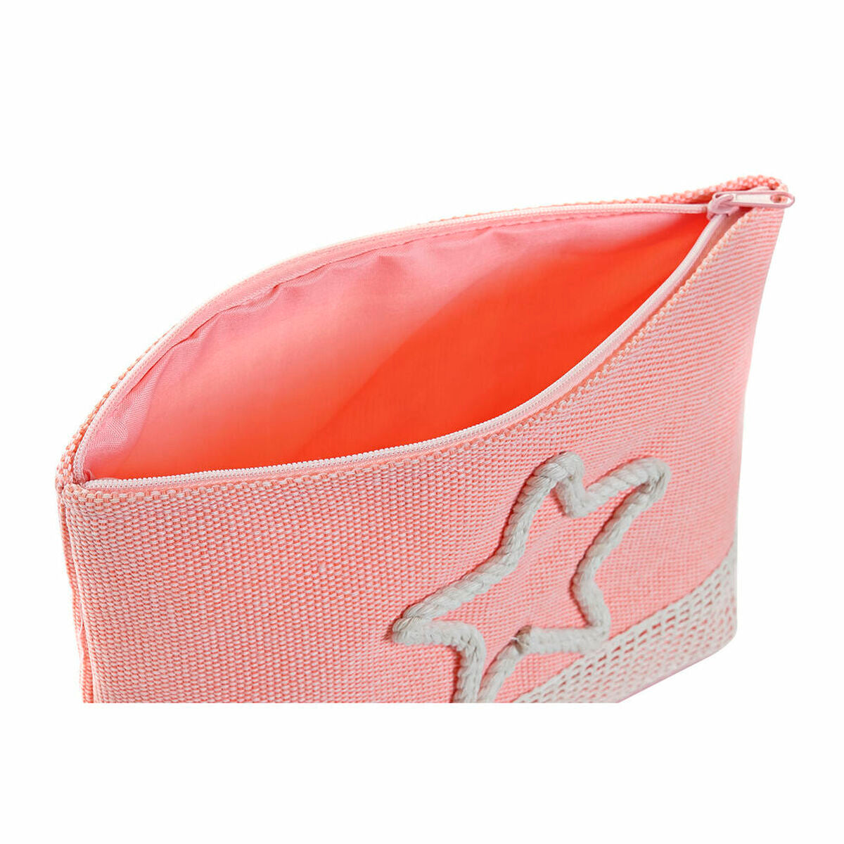 Toilettaske DKD Home Decor Beige Coral Mint Mediterranean (25 x 7 x 15 cm) (2 enheder) produktemballage