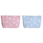 Travel Vanity Case DKD Home Decor Blå Pink polialgodon osos 33 x 8 x 21 cm (2 enheder) produktemballage
