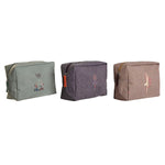 Travel Vanity Case DKD Home Decor Brun Grøn Bourgogne 20 x 8 x 14 cm produktemballage