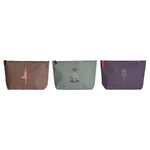 Toilettaske DKD Home Decor Brun Grøn Bourgogne Canvas Yoga 33 x 8 x 20 cm (3 Enheder) produktemballage