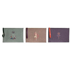 Toilettaske DKD Home Decor Brun Grøn Bourgogne Canvas Yoga 31 x 1 x 21 cm (3 Enheder) produktemballage