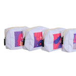 Travel Vanity Case DKD Home Decor Hvid polialgodon 15 x 6 x 12 cm (4 enheder) produktemballage
