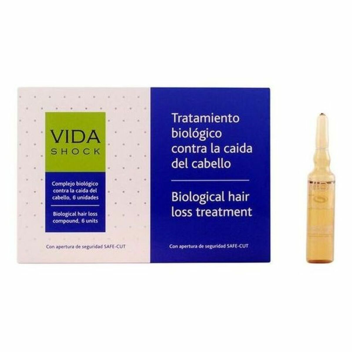 Anti-Hårtab Ampuller Vida Shock Luxana (6 x 10 ml) produktemballage