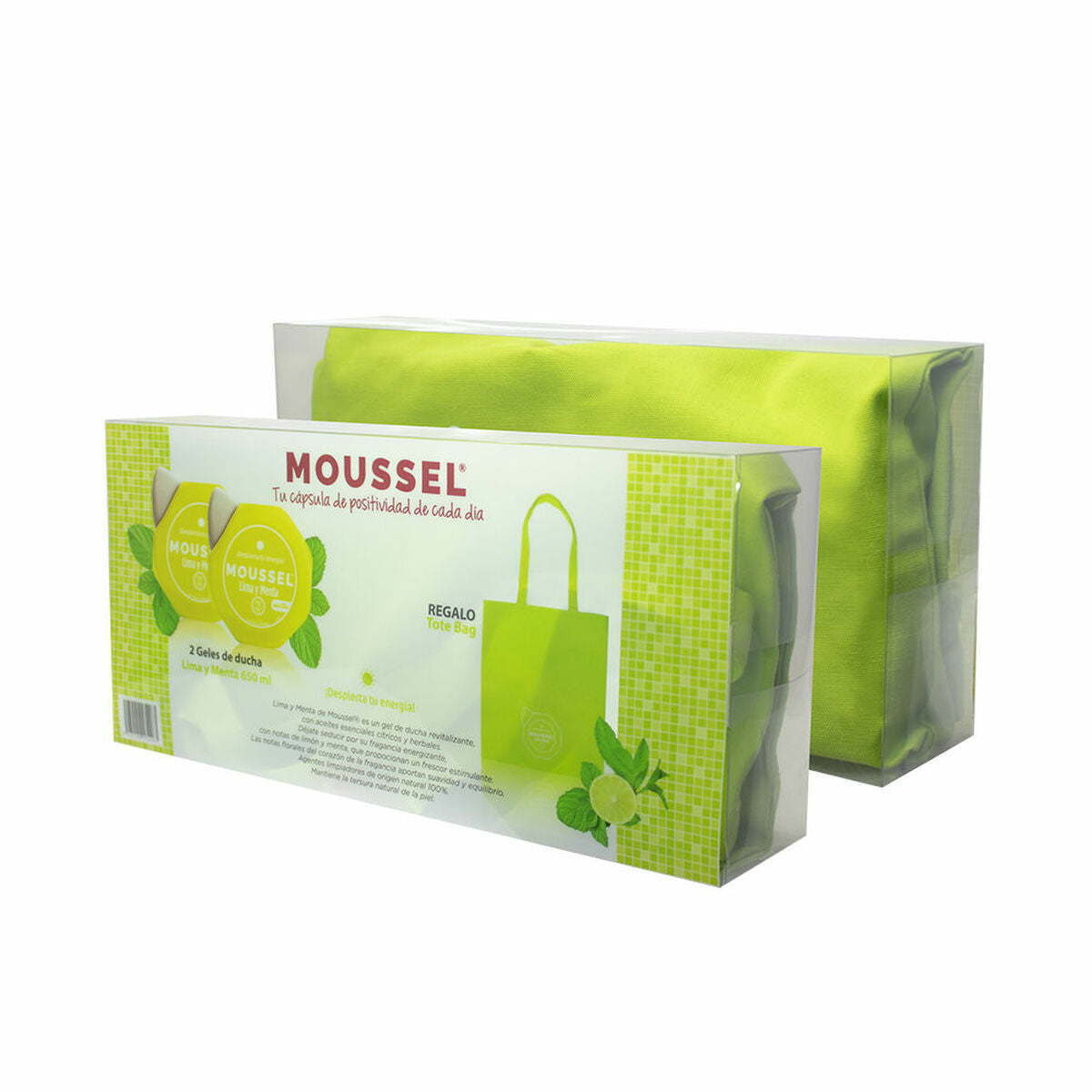 Shower Gel Moussel LIMA Y MENTA 3 Pieces hudplejeemballage