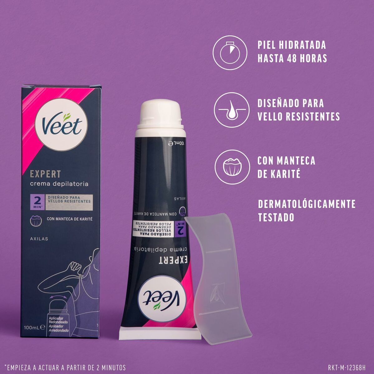 Body Hair Removal Cream Veet Expert 100 ml Underarms hudplejeemballage