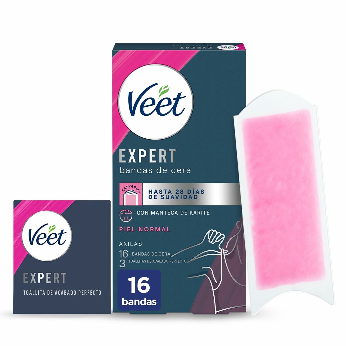 Body Hair Removal Strips Veet Expert Underarms (16 Units) produktemballage