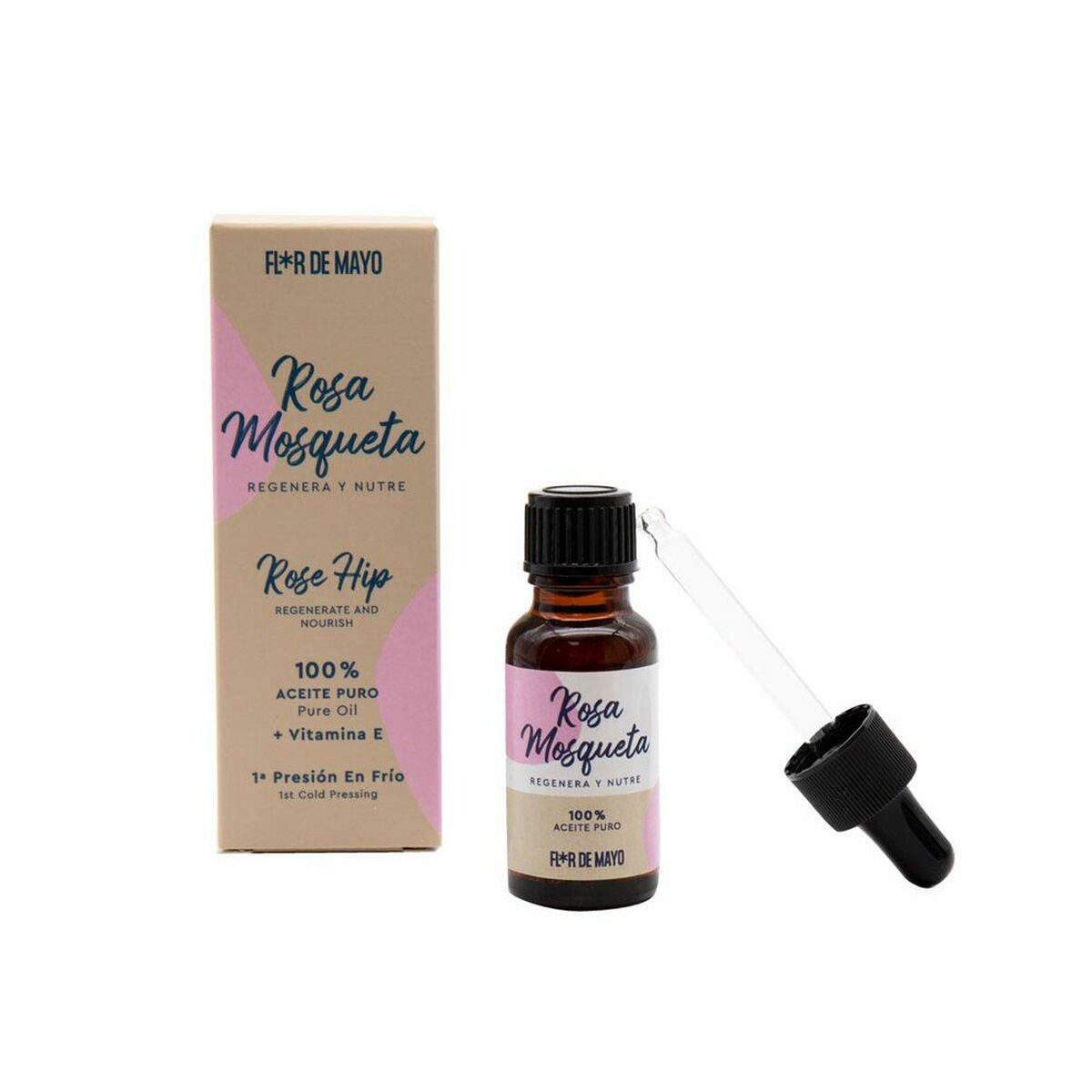 Æterisk olie Flor de Mayo 20 ml hyben produkt emballage