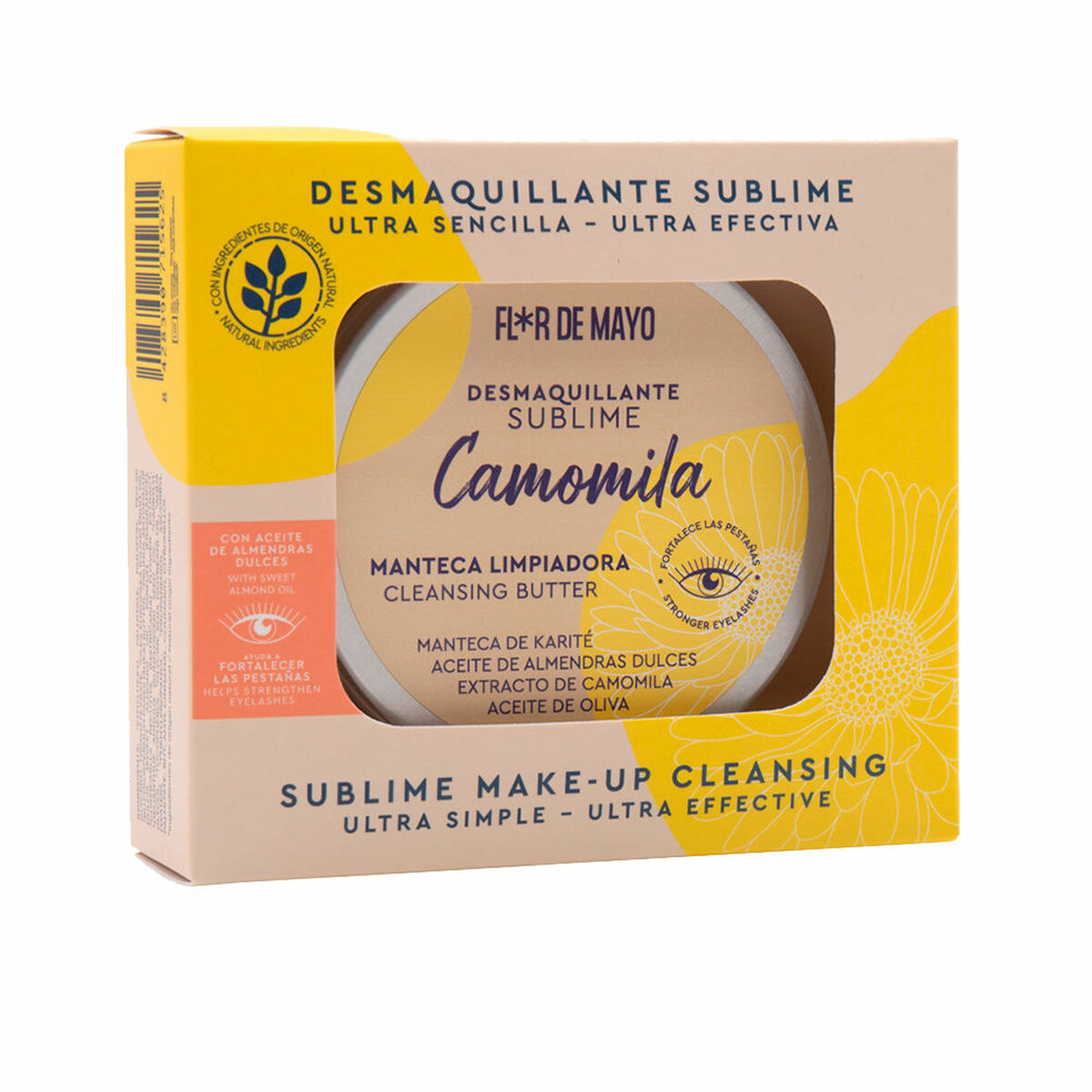 Ansigtsmakeupfjerner Flor de Mayo Sublime Camomila 80 g Cleaner Camomile produktemballage