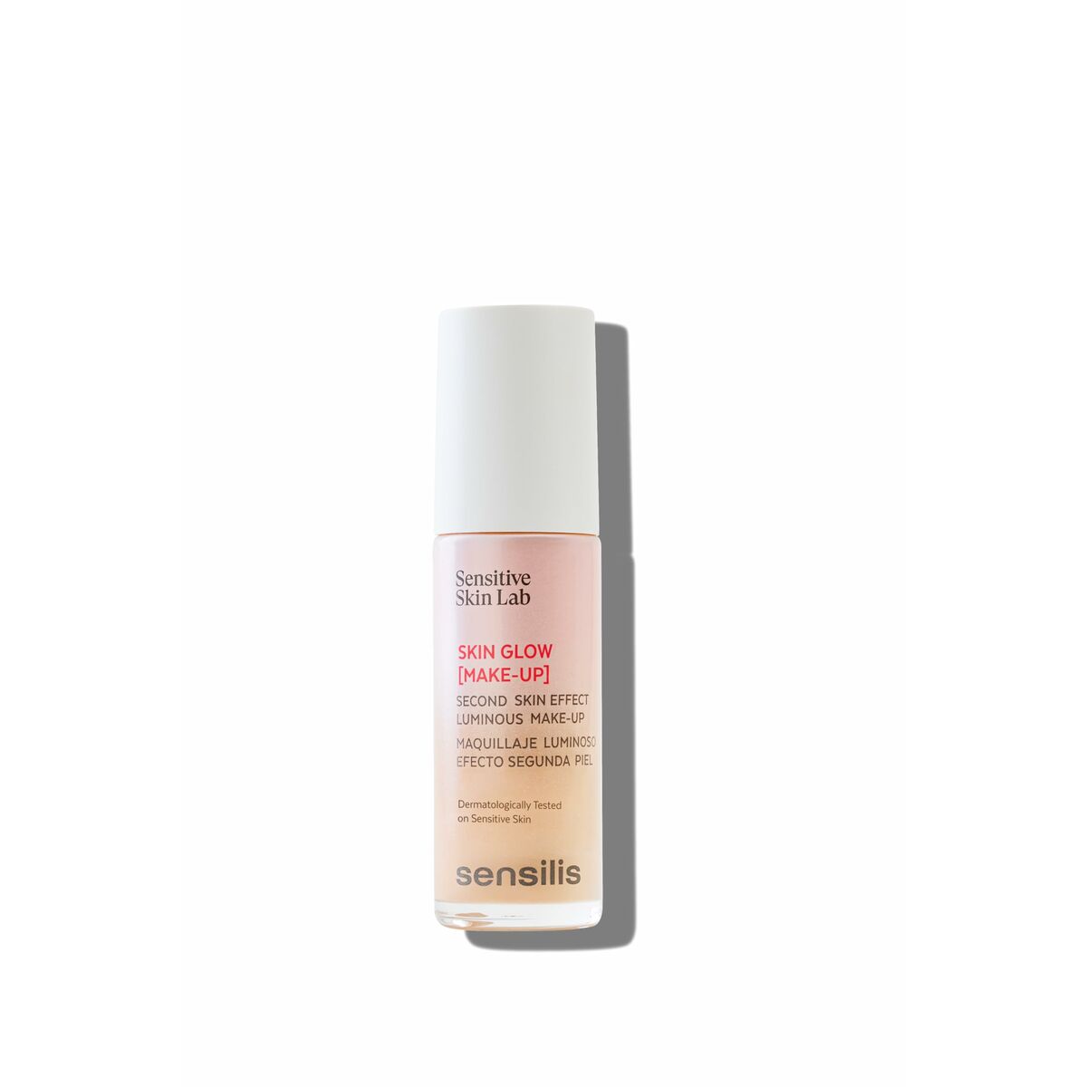 Flydende Make Up Base Sensilis SKIN GLOW Nº 05 Pêche Dor 30 ml produktemballage