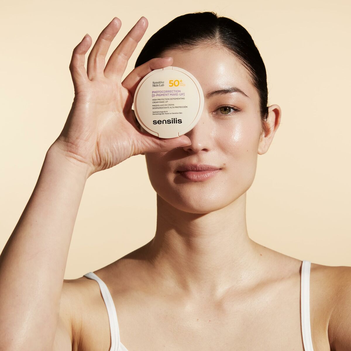 Creme Make-up Base Sensilis FOTOKORREKTION [MAKE UP] Nº 01 Spf 50+ 10 g produktemballage