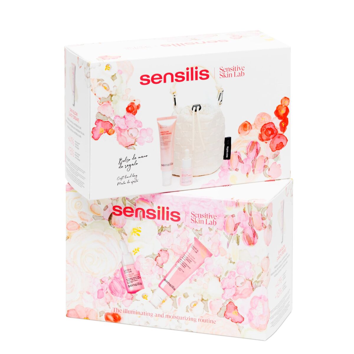Kosmetiksæt til kvinder Sensilis SKIN GLOW FACIAL 2 stk. produktemballage