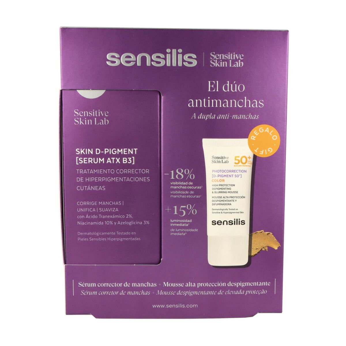 Kosmetiksæt til kvinder Sensilis SKIN D-PIGMENT til kvinder produktemballage