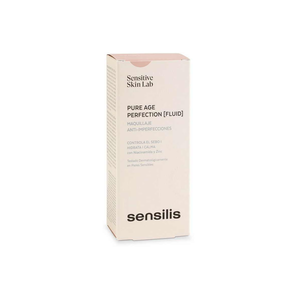 Creme Make-up Base Sensilis Pure Age Perfection Nº 03-Beige Rose 30 ml Anti-imperfektioner produktemballage