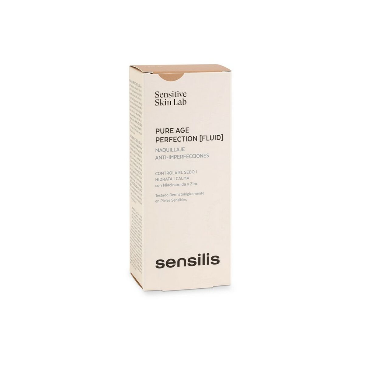 Creme Make-up Base Sensilis Pure Age Perfection Nº 04-Peche Dore 30 ml Anti-imperfektioner produktemballage