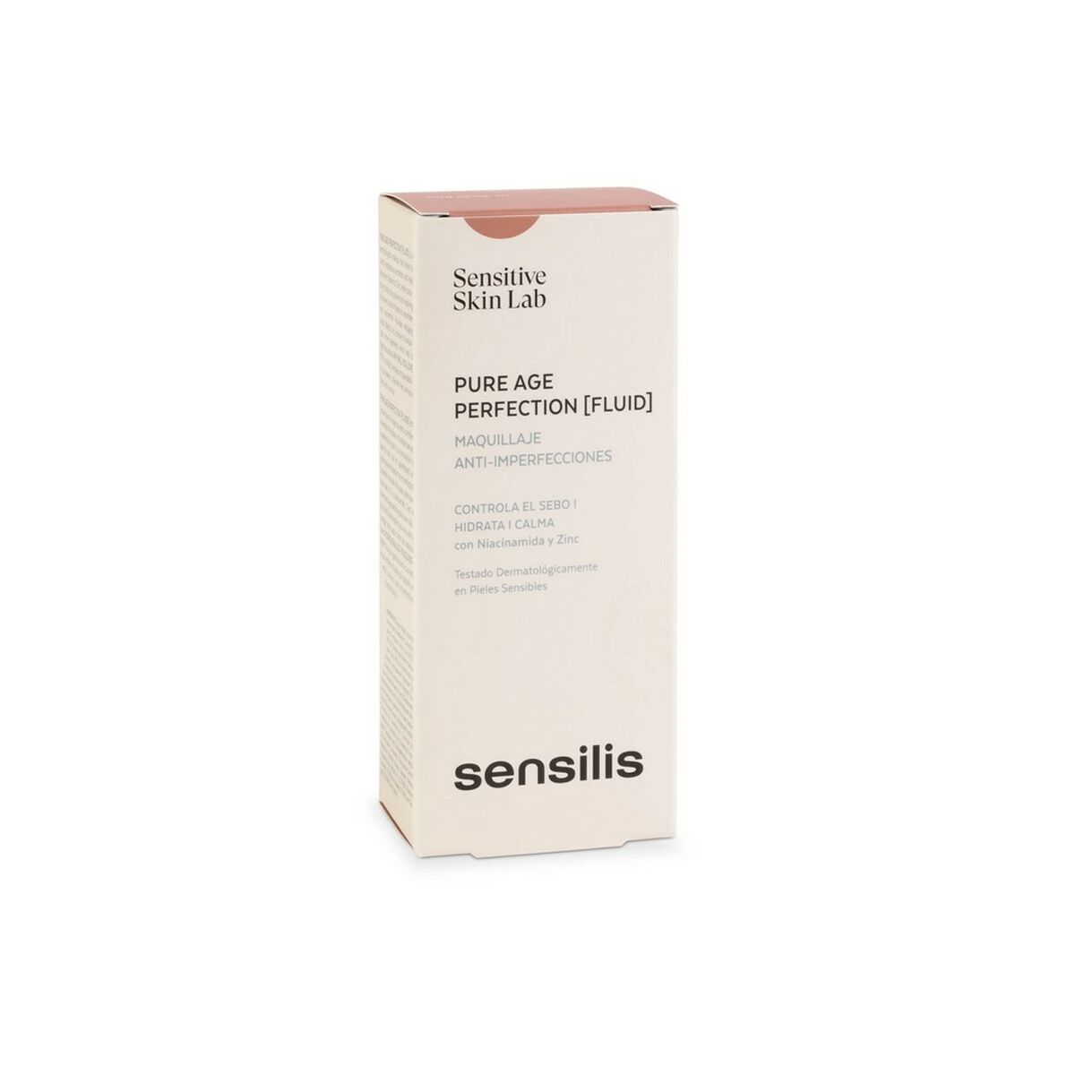 Creme Make-up Base Sensilis Pure Age Perfection Nº 05-Peche Rose 30 ml Anti-imperfektioner produktemballage