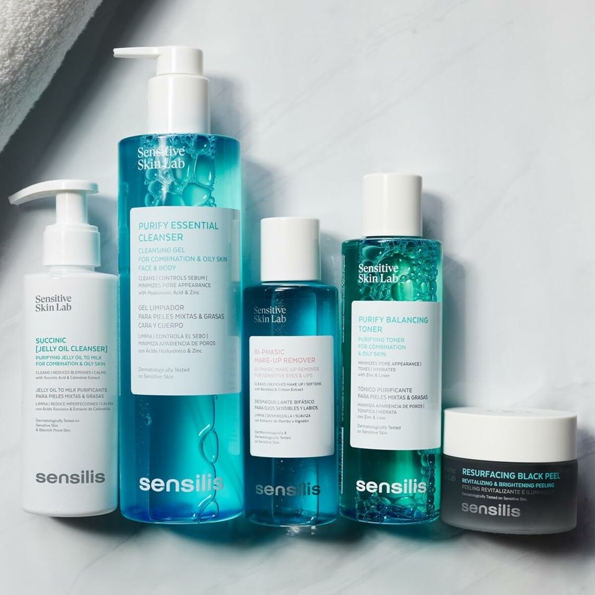 Facial Cleansing Gel Sensilis SUCCINIC 150 ml hudplejeemballage