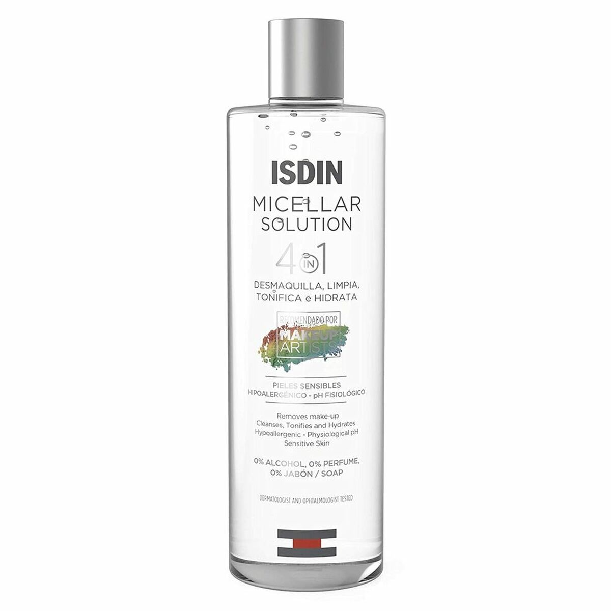 Make Up Remover Micellar Water Isdin Micellar Solution 400 ml 4-i-1 produktemballage