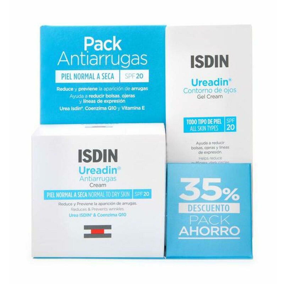 Beauty Kit Isdin Ureadin SPF20 2 stk. (2 stk) produktemballage