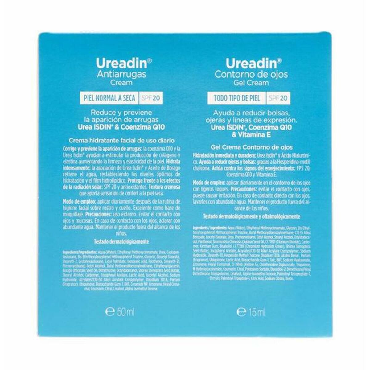 Beauty Kit Isdin Ureadin SPF20 2 stk. (2 stk) produktemballage