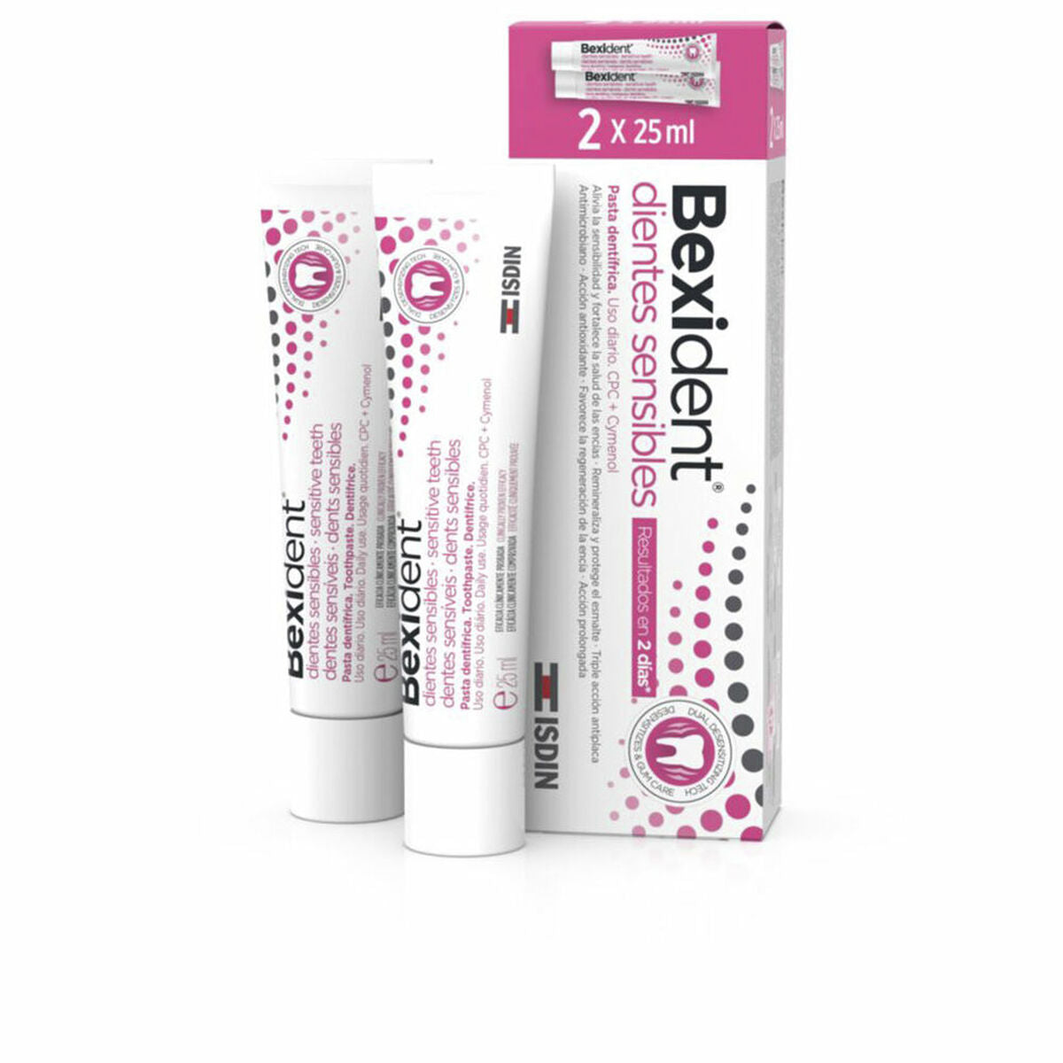 Toilettaske Isdin BEXIDENT produktemballage