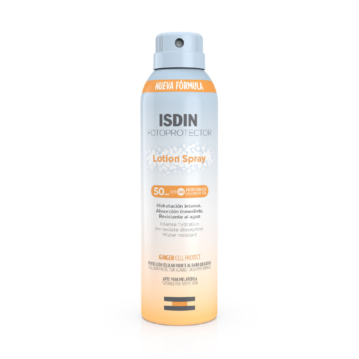 Body Sunscreen Spray Isdin Spf 50 produktemballage