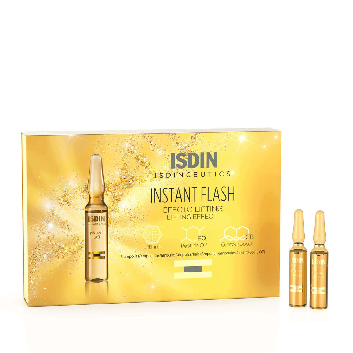 Opstrammende ansigtspleje Isdin Isdinceutics 2 ml 2 ml x 5 til kvinder produktemballage