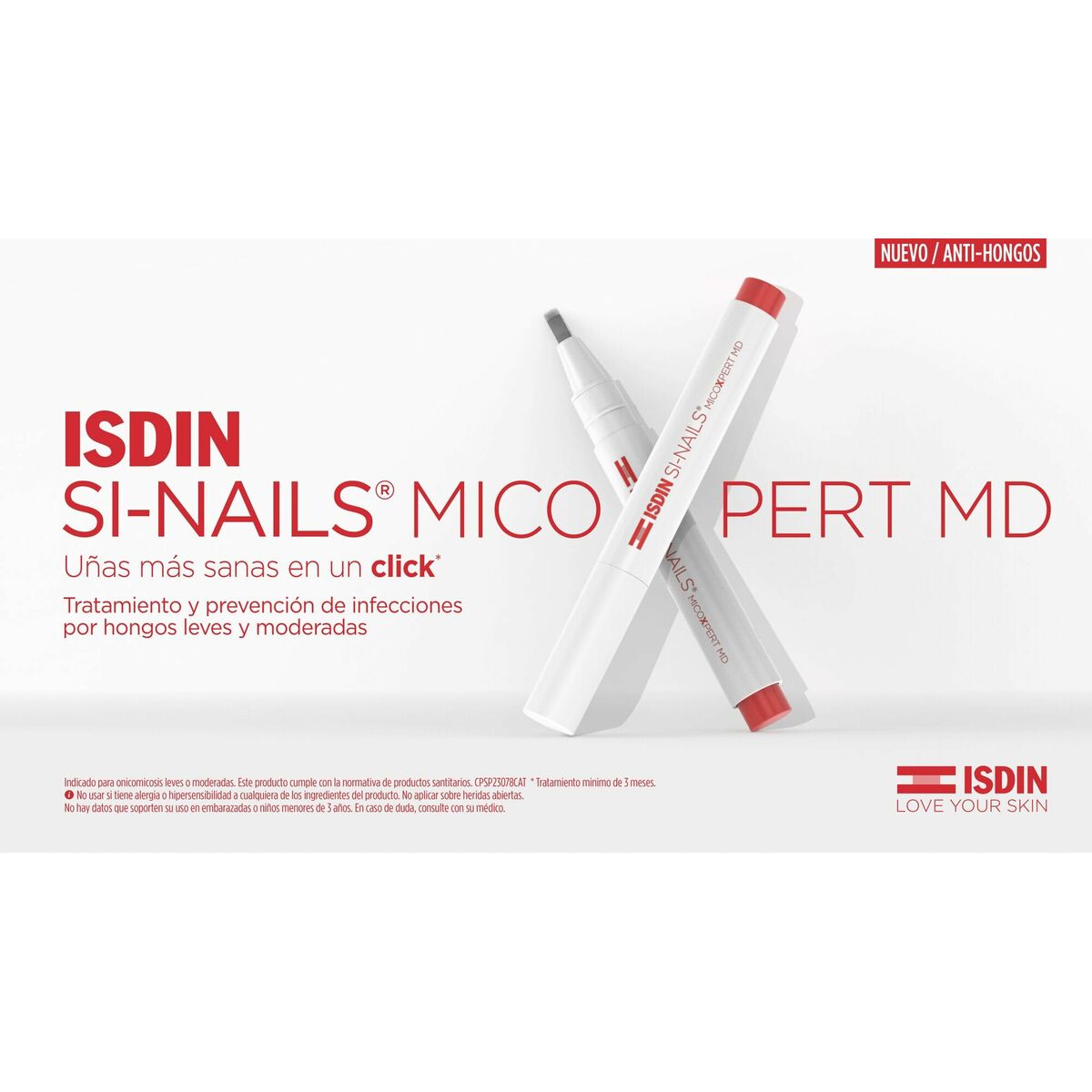 Pleje af negle Isdin Si-Negle MicoXpert MD 4,5 ml 4,5 ml produktemballage