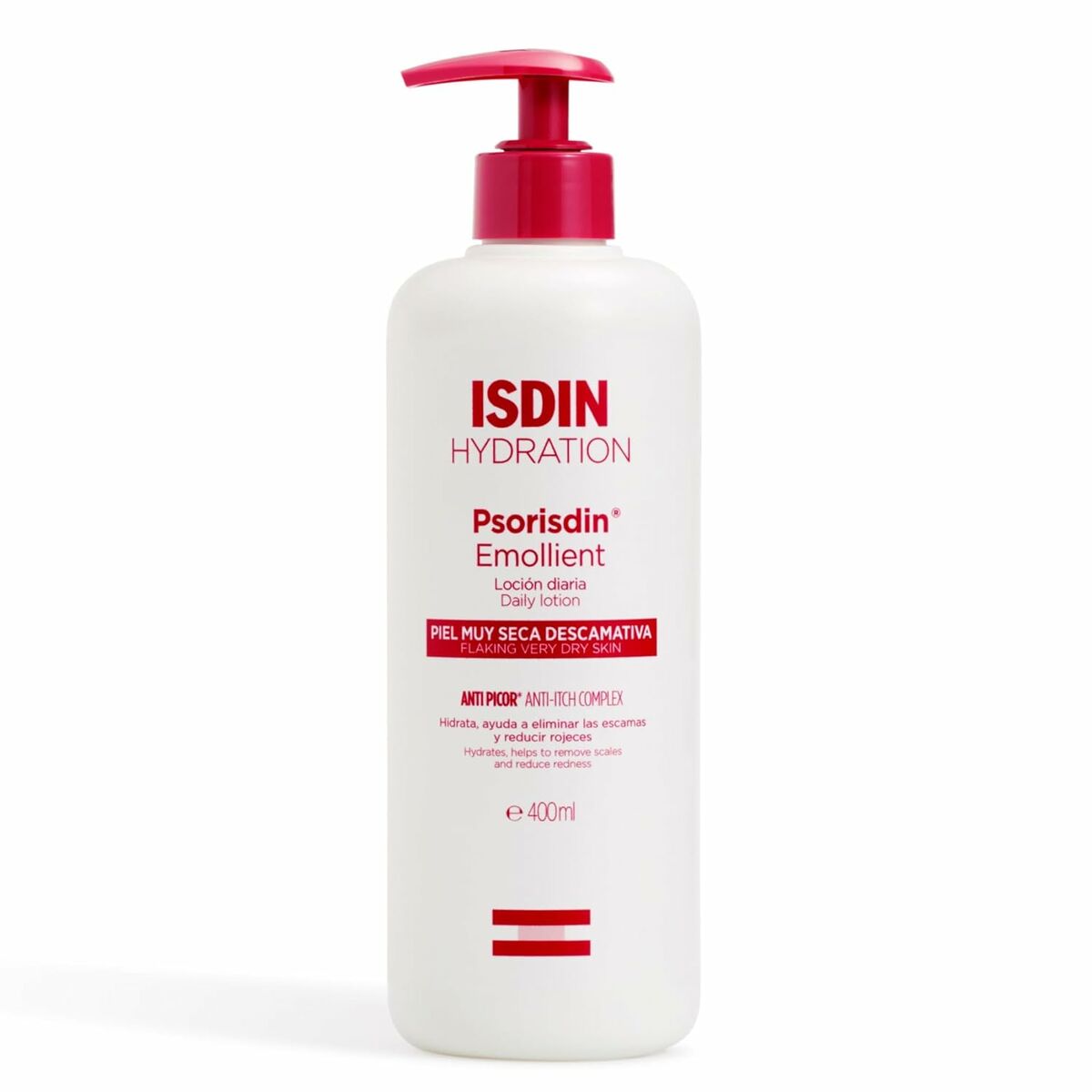 Hydrating Body Lotion Isdin Psorisdin Emolient 400 ml hudplejeemballage