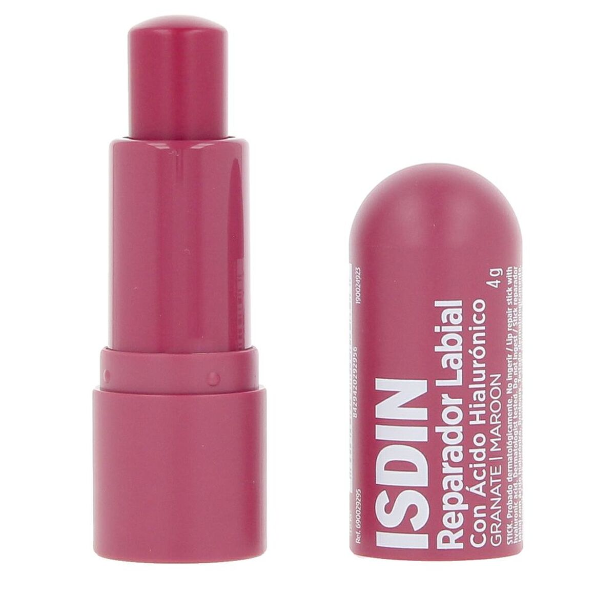 Farvet læbepomade Isdin ISDIN LABIAL Maroon 4 g til kvinder hudpleje emballage