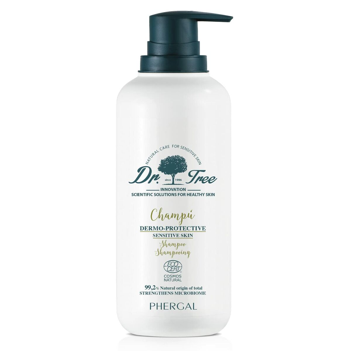 Shampoo Dr. Tree Sensitive scalp 400 ml shampooflaske
