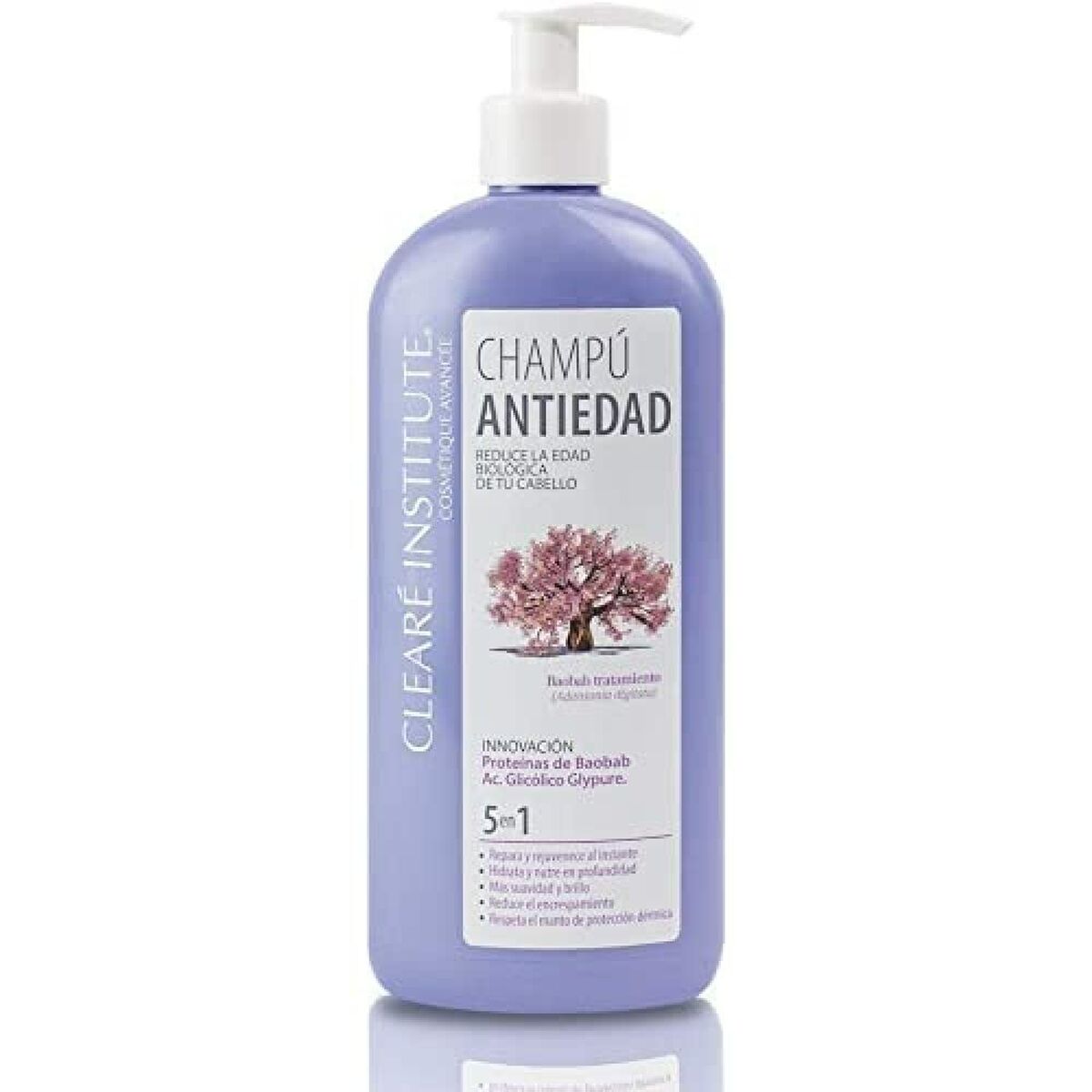 Anti-Ageing Shampoo Clearé Institute 400 ml til kvinder shampooflaske