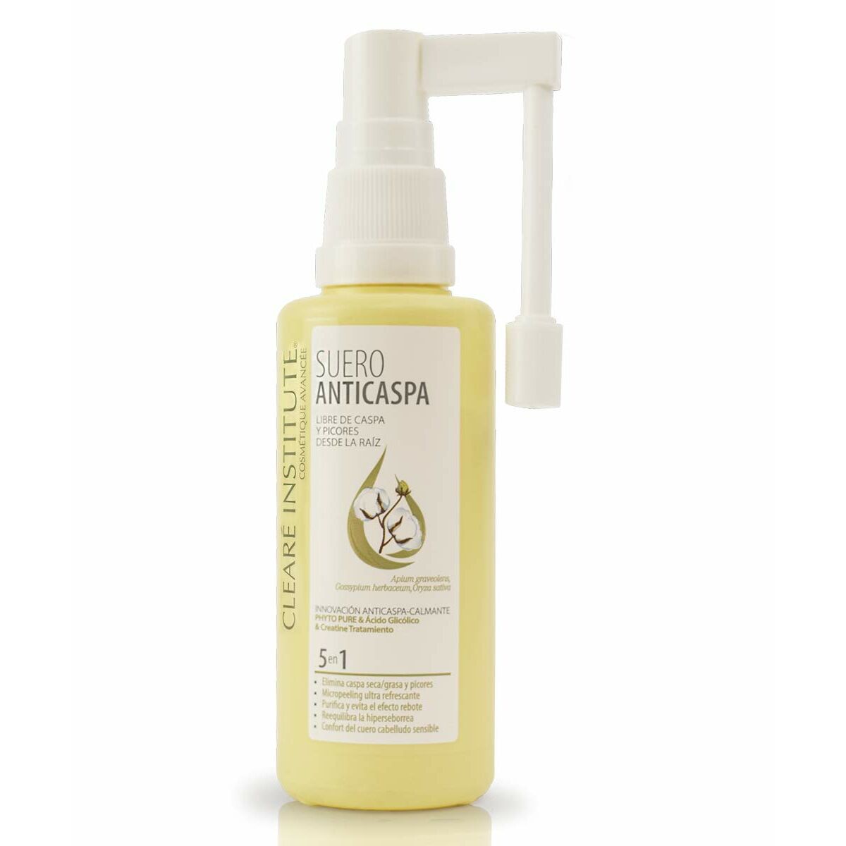 Hair Serum Clearé Institute Anti-skæl 5-i-1 75 ml serumflaske