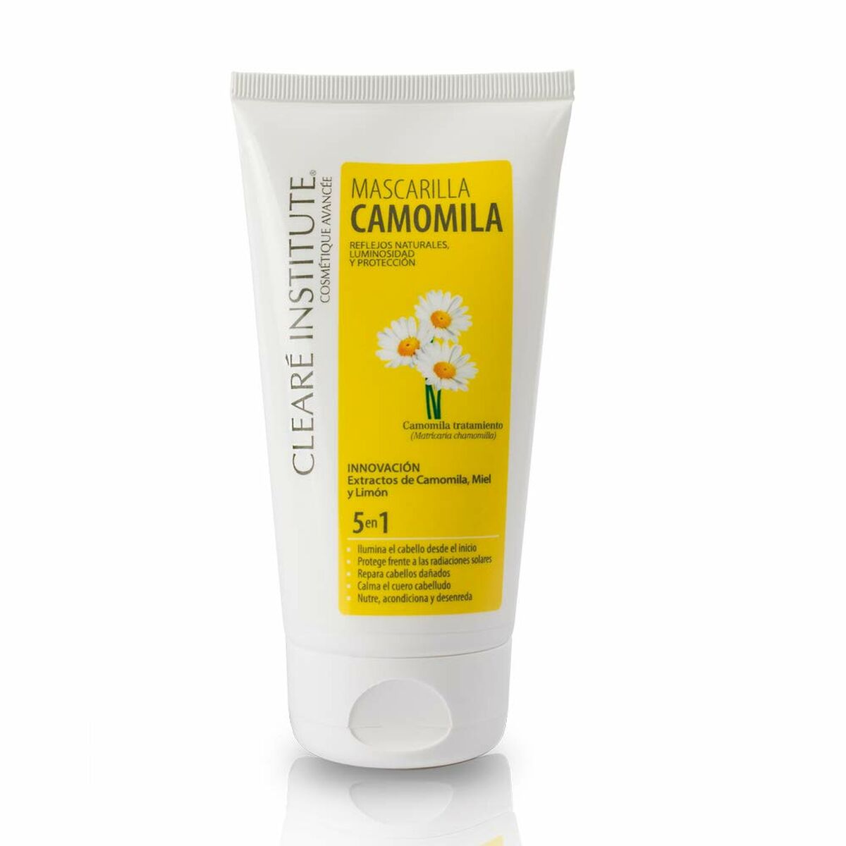 Hårmaske Clearé Institute Camomila 150 ml 5-i-1 Camomile hårmaske emballage