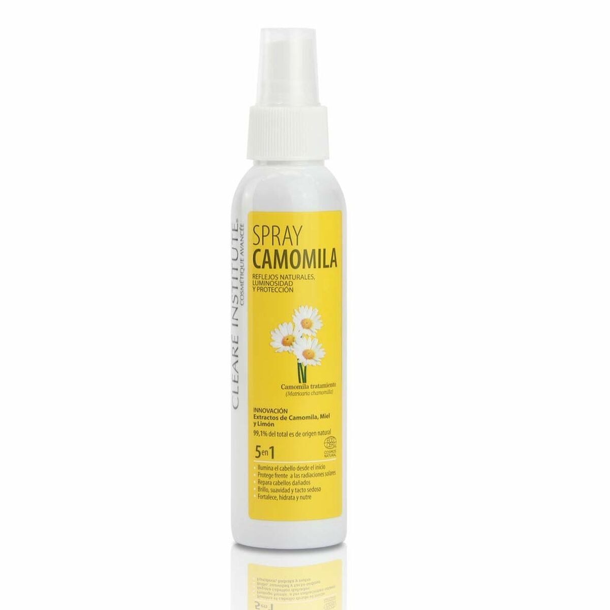 Styling Spray Clearé Institute Camomila 125 ml 5-i-1 Camomile produktemballage