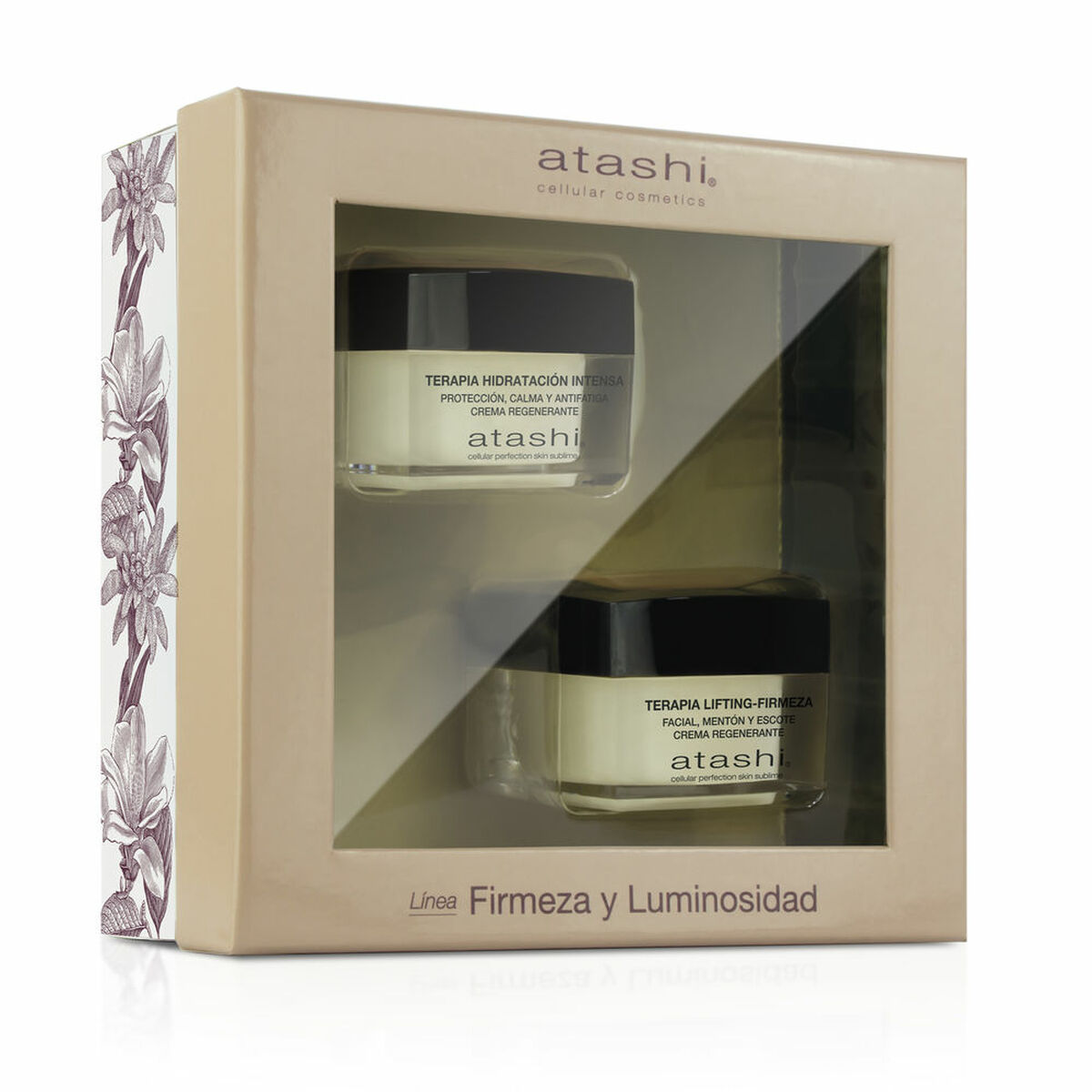 Kosmetisk sæt Atashi Terapia Lifting Y Firmeza 2 stykkers produktemballage