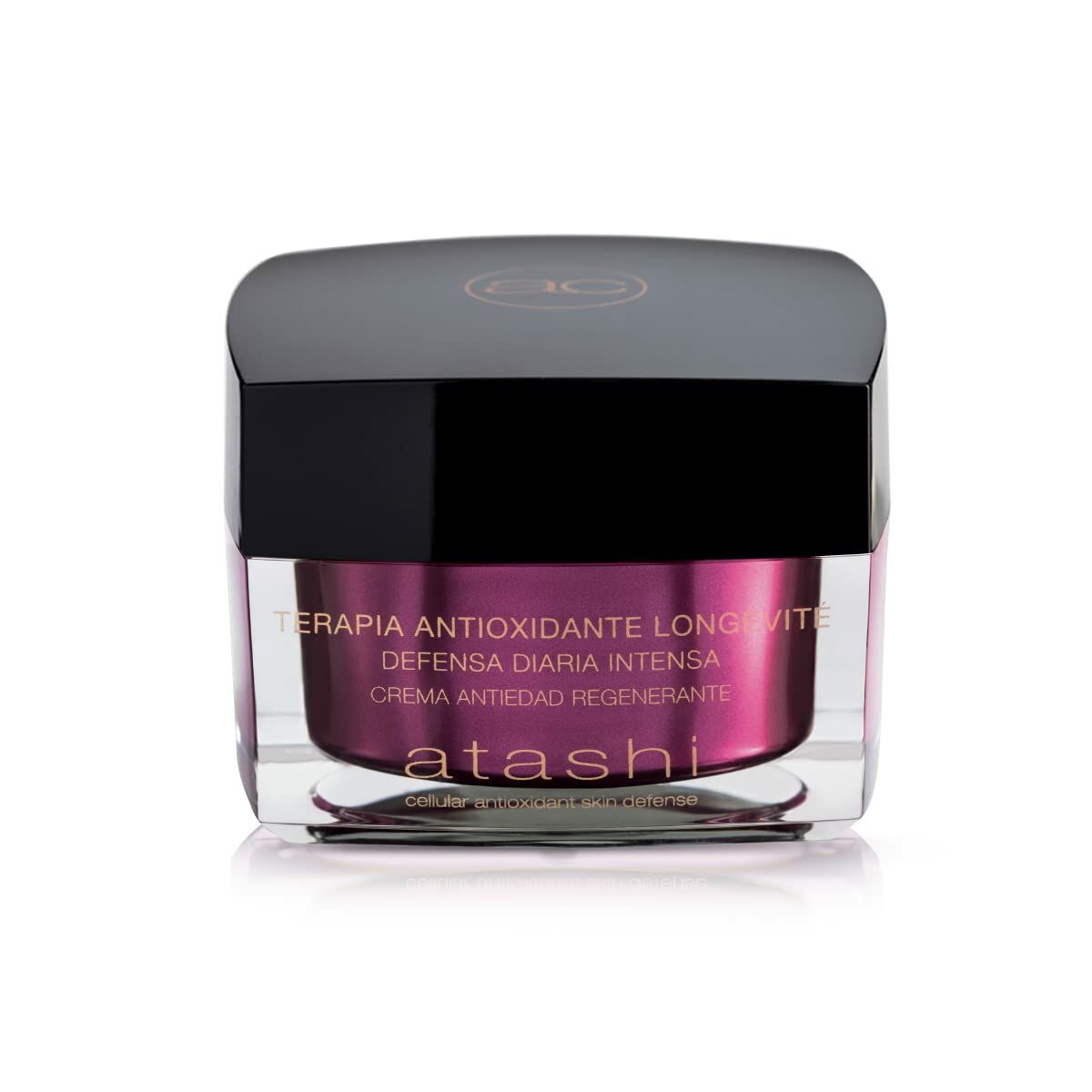 Ansigtscreme Atashi Cellular Antioxidant Skin Defense 50 ml til kvinders hudplejeemballage