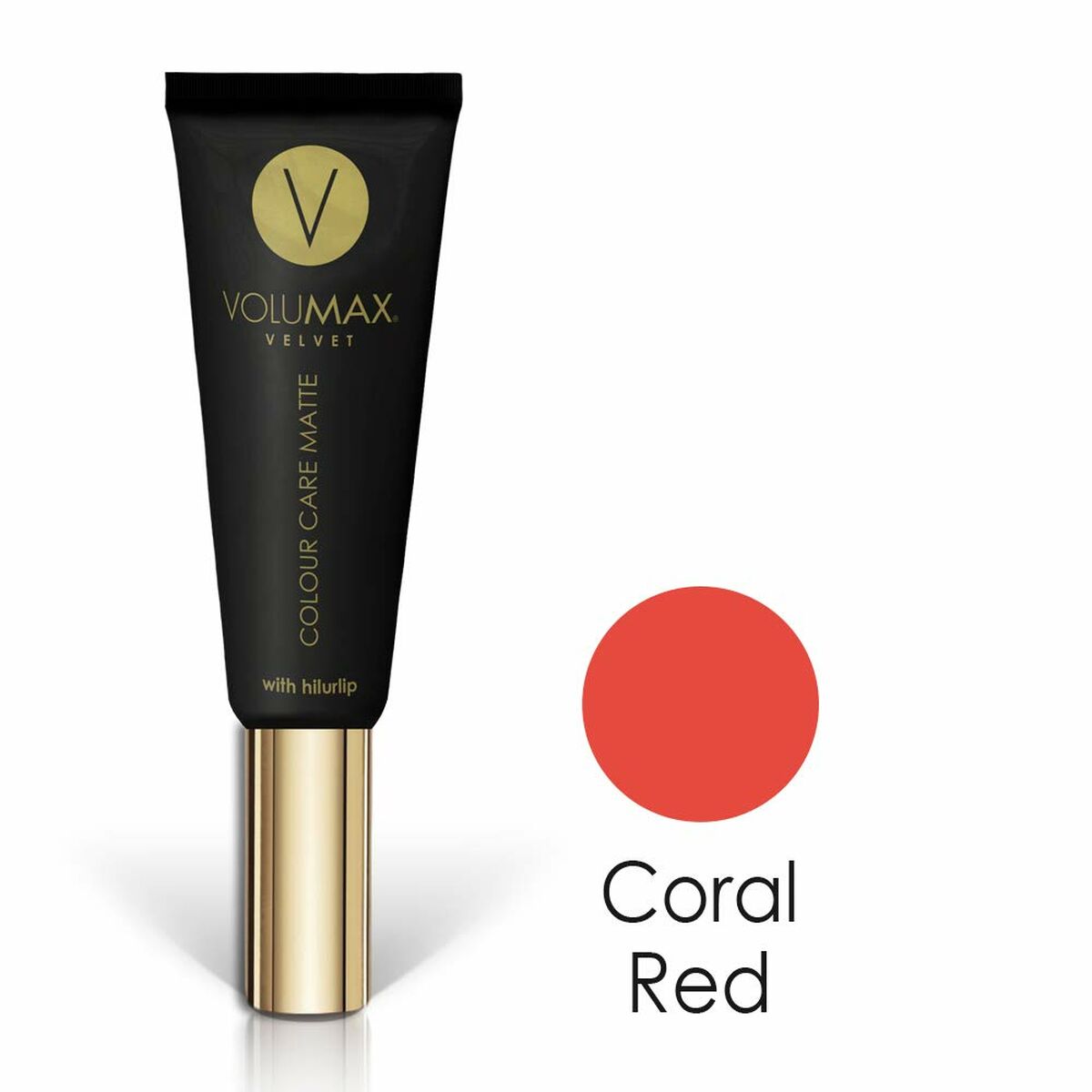 Farvet læbepomade Volumax Coral Red Velvet Matt 7,5 ml 7,5 ml hudplejeemballage