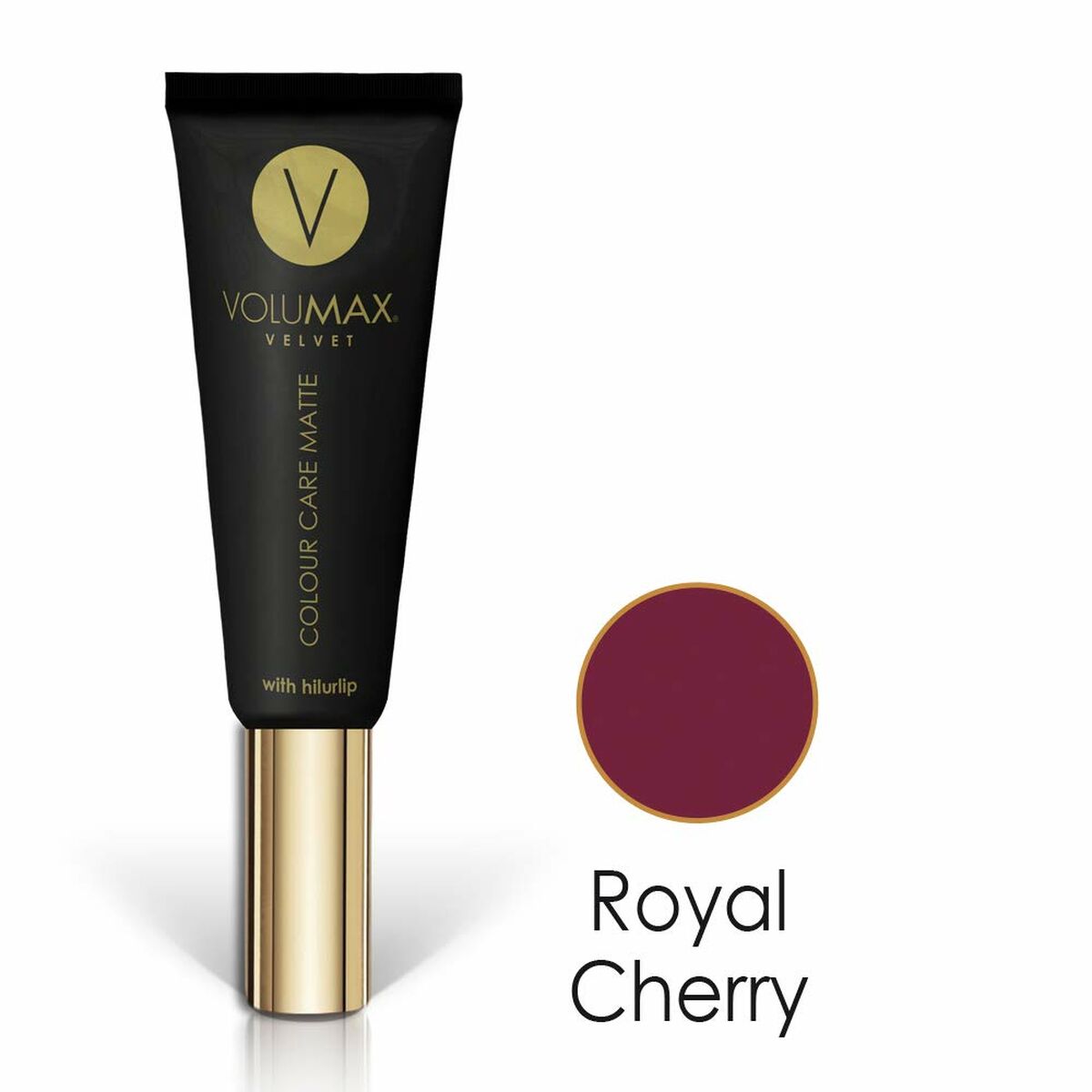 Farvet læbepomade Volumax Royal Cherry Velvet Matt 7,5 ml 7,5 ml hudplejeemballage