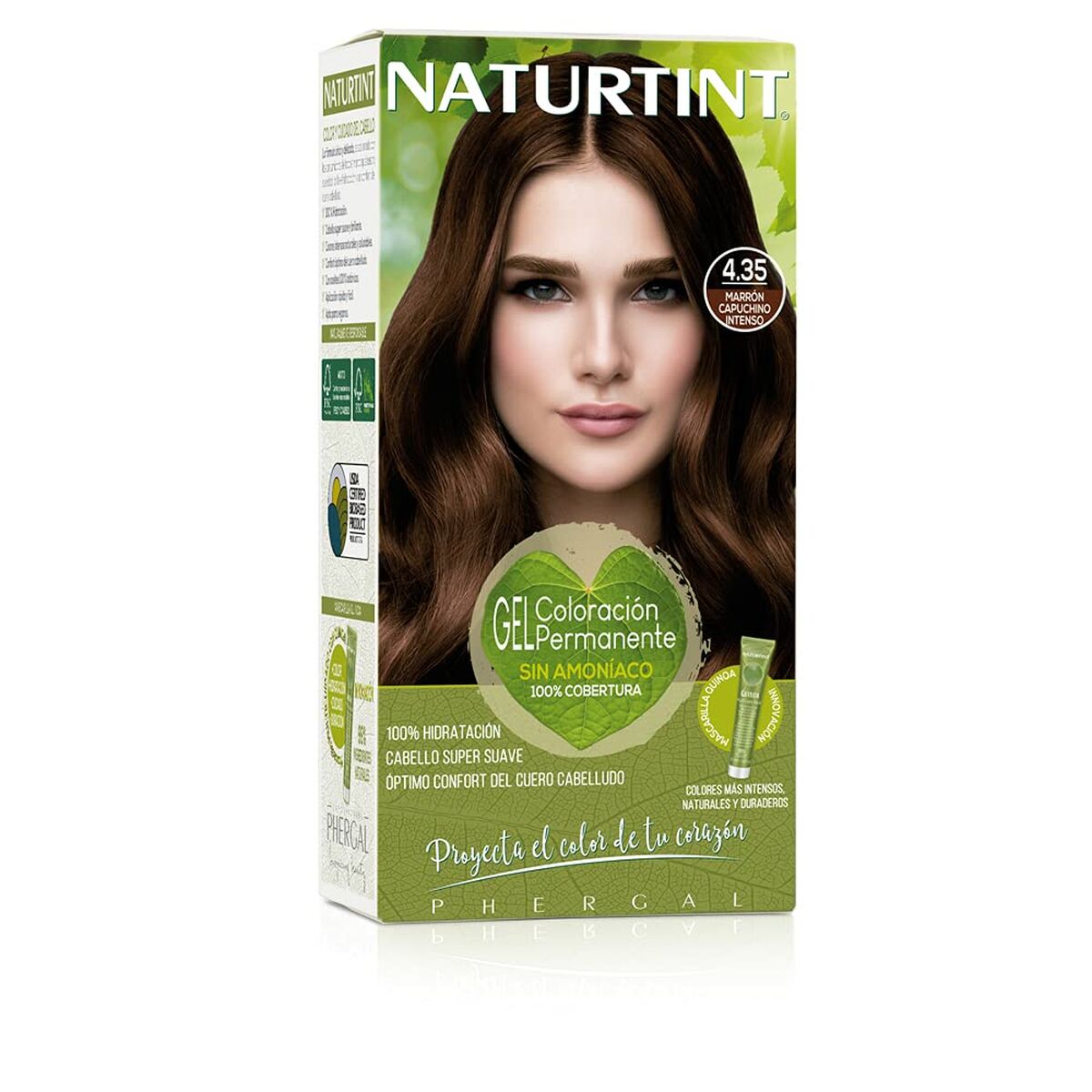 Permanent Dye Naturtint 4,35 marrón cappuccino intenso Nº 4,35 Marron Cappuccino Intenso Nº 4,35-Marron Capuccino Intens for
