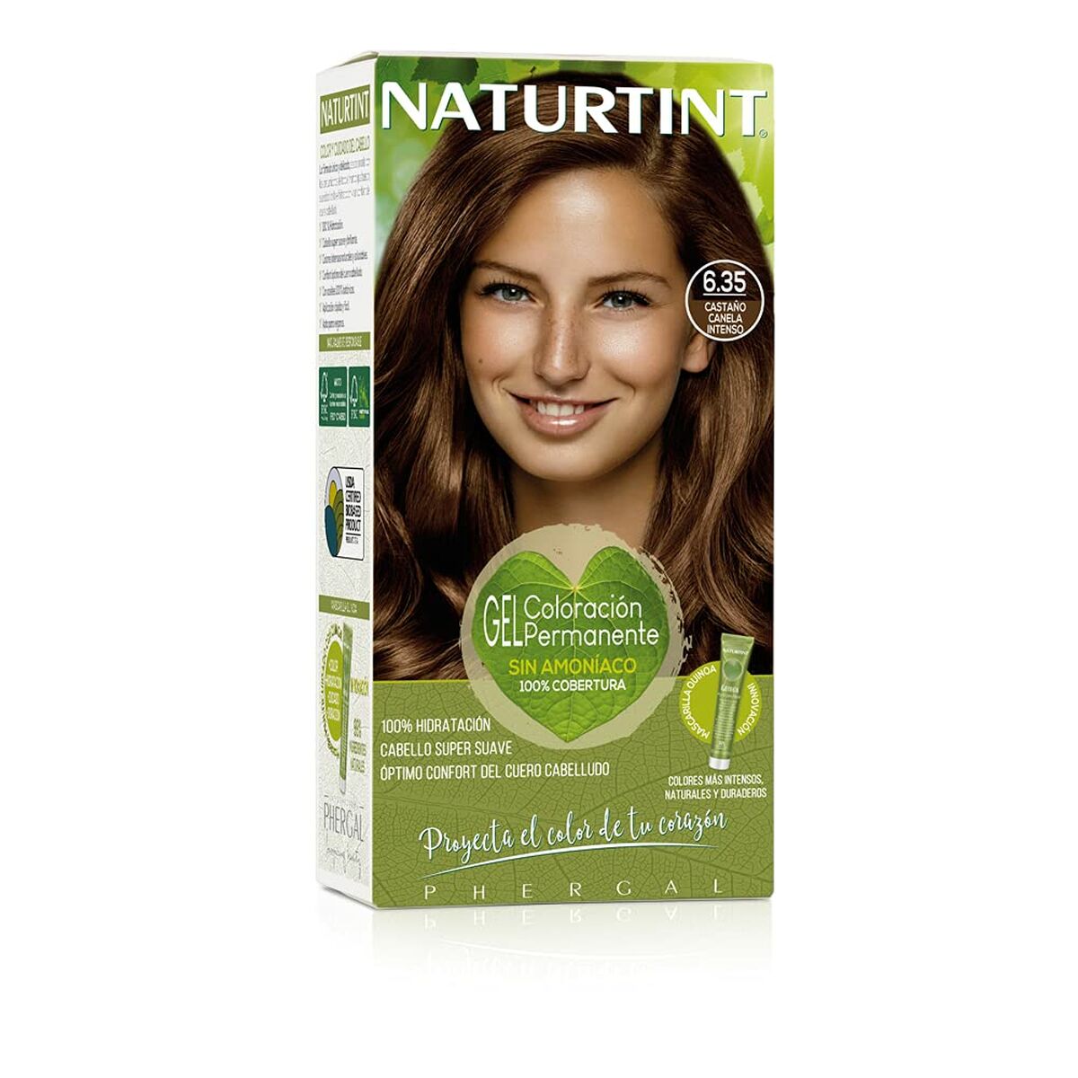 Permanent Dye Naturtint 6,35 castaño canela intenso Nº 6,35 Castano Canela Intenso Nº 6,35-Castano Canela Intenso 170 til
